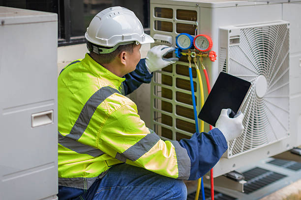 Professional Hvac technician working in Orleans, MA